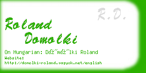 roland domolki business card